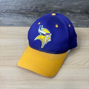 Vintage Minnesota Vikings Hat Cap Snapback Purple NFL Football Adjustable